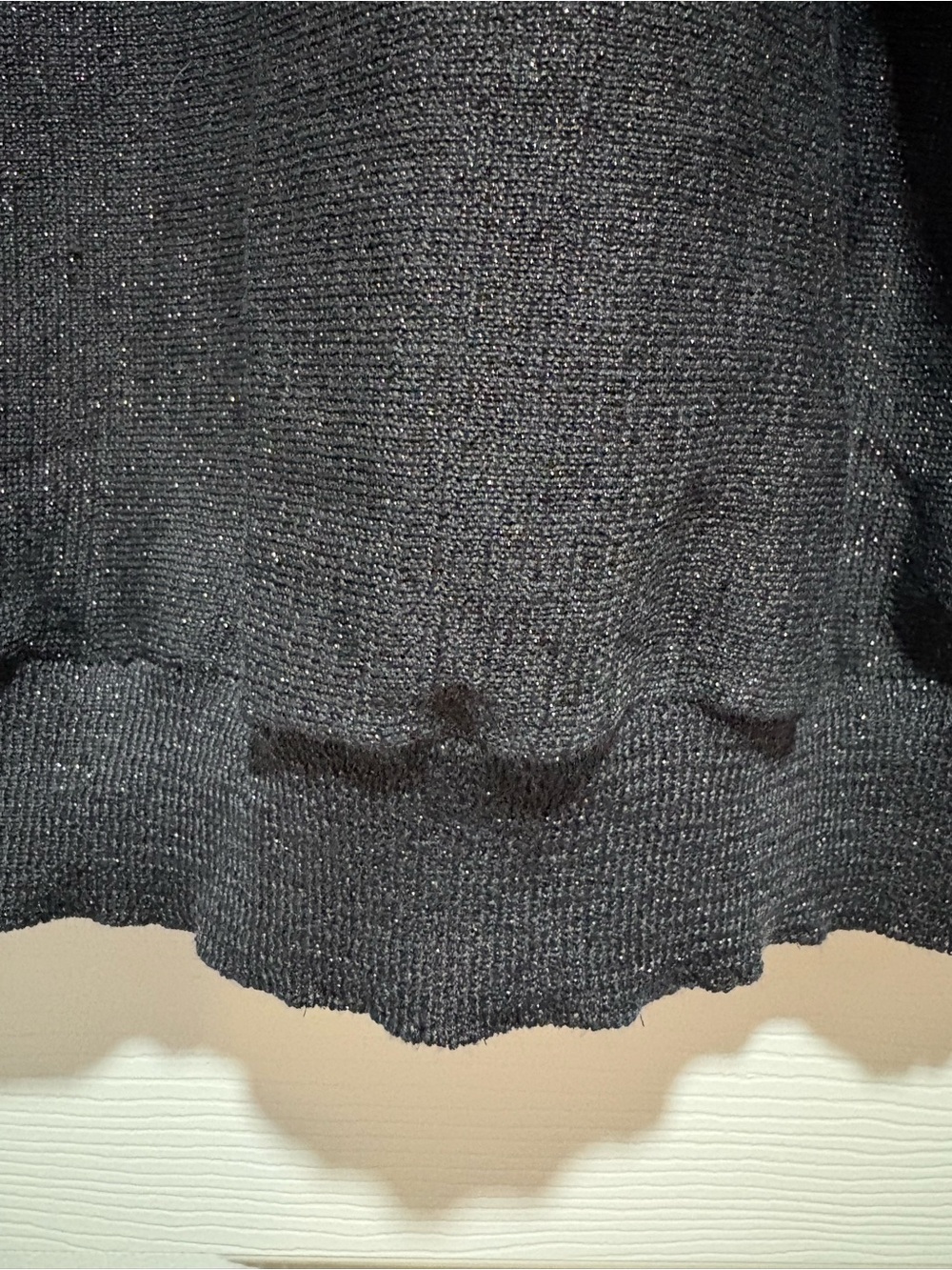 Avenue Black Sparkle Dolman Sleeve Top Size 26/28 NWT - Picture 9 of 11